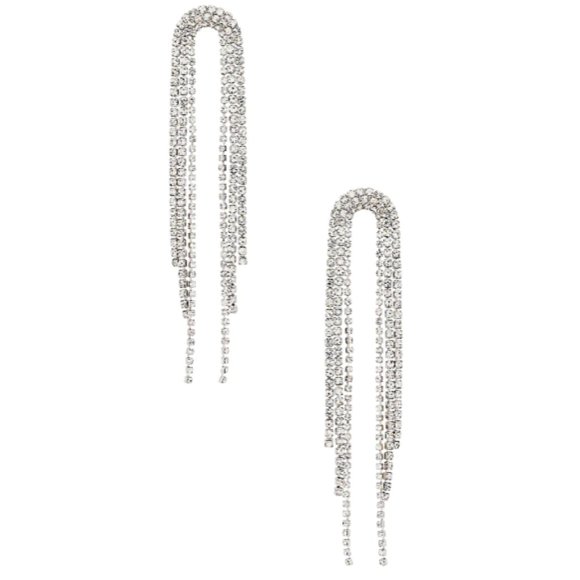 NEW~ Anthropologie Amber Sceats "Rounded Out" Crystal fringe Earrings - Picture 2 of 8